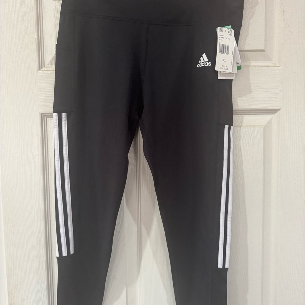 adidas Black Ankle Cropped Pants
